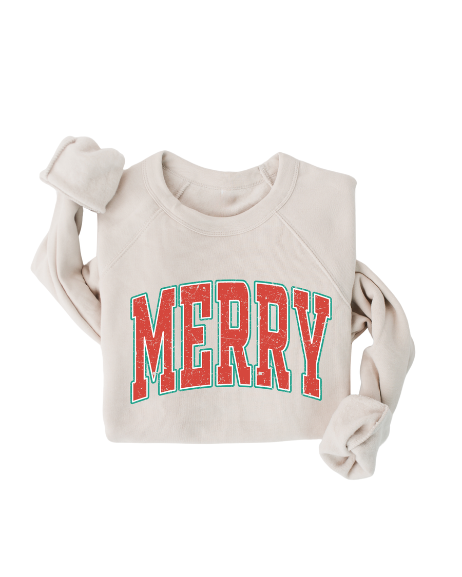 MERRY Varsity Sweatshirt SBG Co.