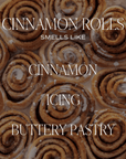 Cinnamon Rolls Soy Candle - Tinted Glass Jar - 12 oz