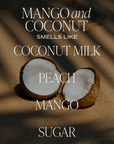 Mango and Coconut Soy Patterned Candle - Clear Jar - 9 oz