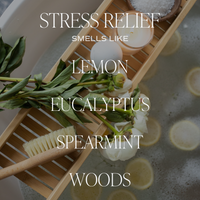 Stress Relief Soy Candle - Amber Jar - 11 oz