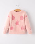 Halloween Pink Girls Pullover Sweater