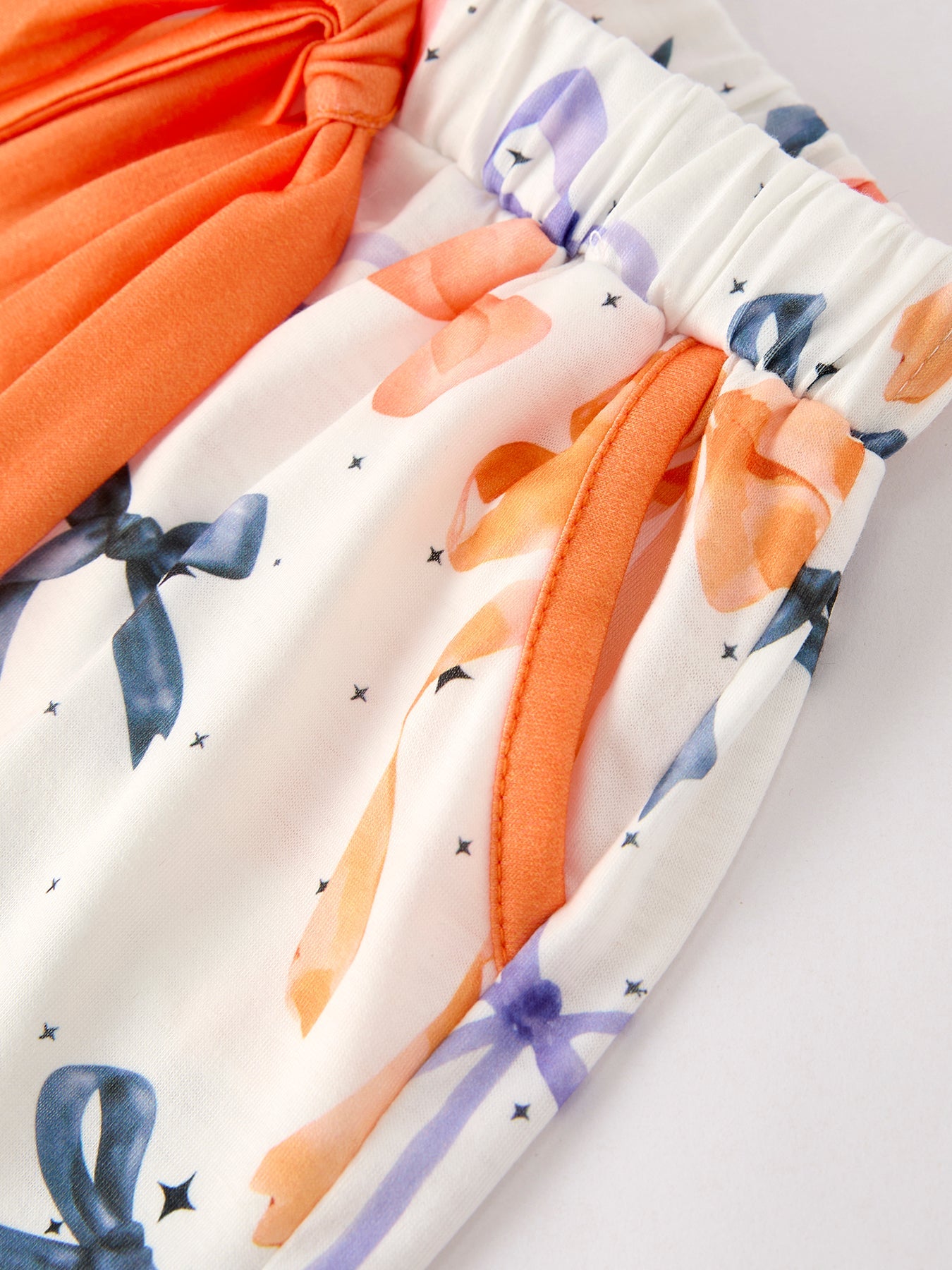 Halloween Mommy and Me Bow Print Pajama Set
