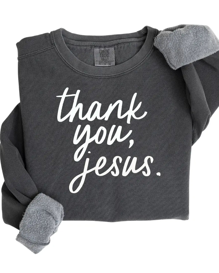 Thank You Jesus Pullover Saved by Grace Co.