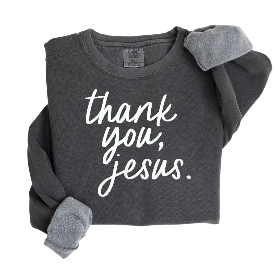 Thank You Jesus Pullover Saved by Grace Co.