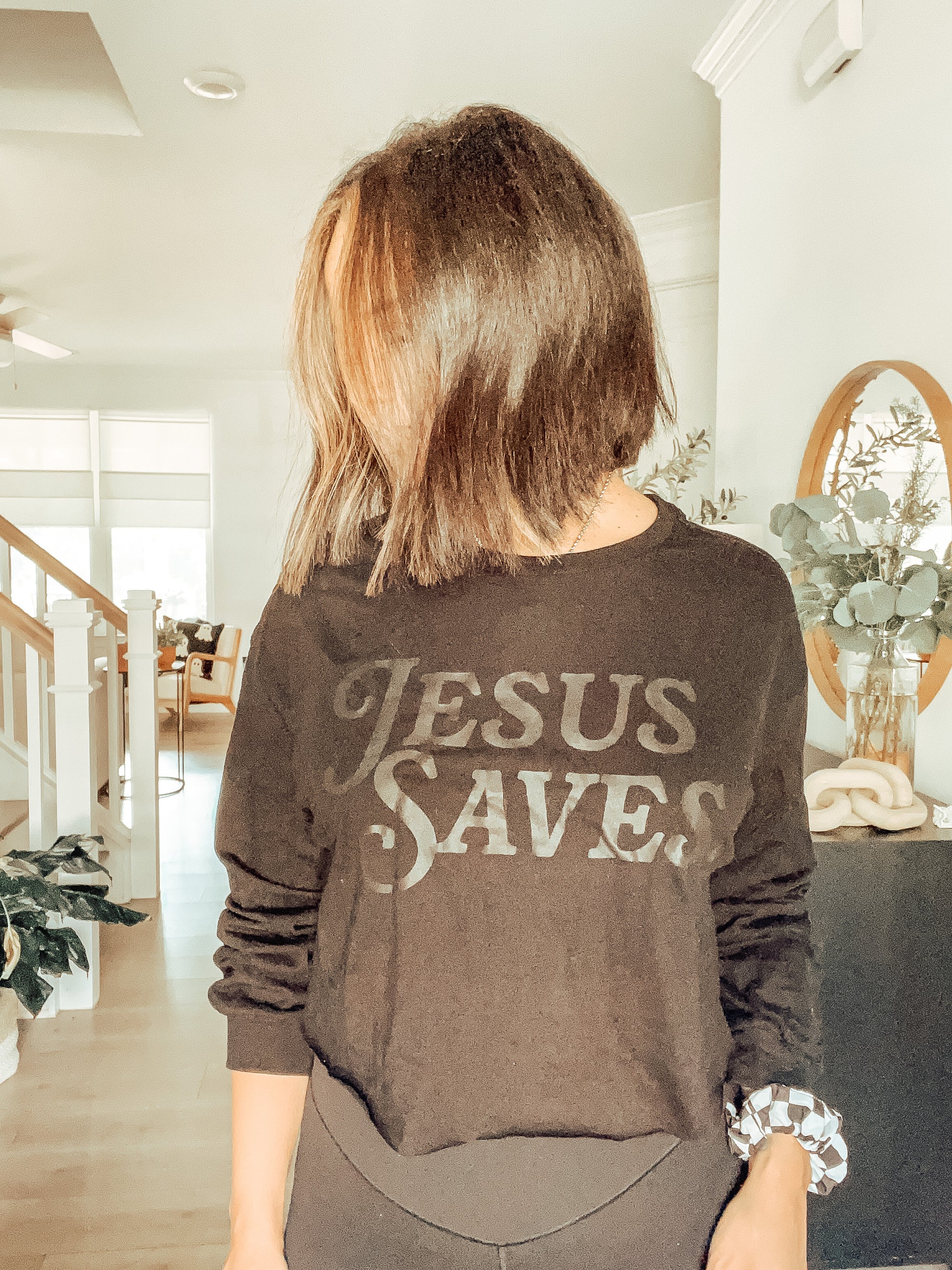 Jesus Saves Monochromatic Tee