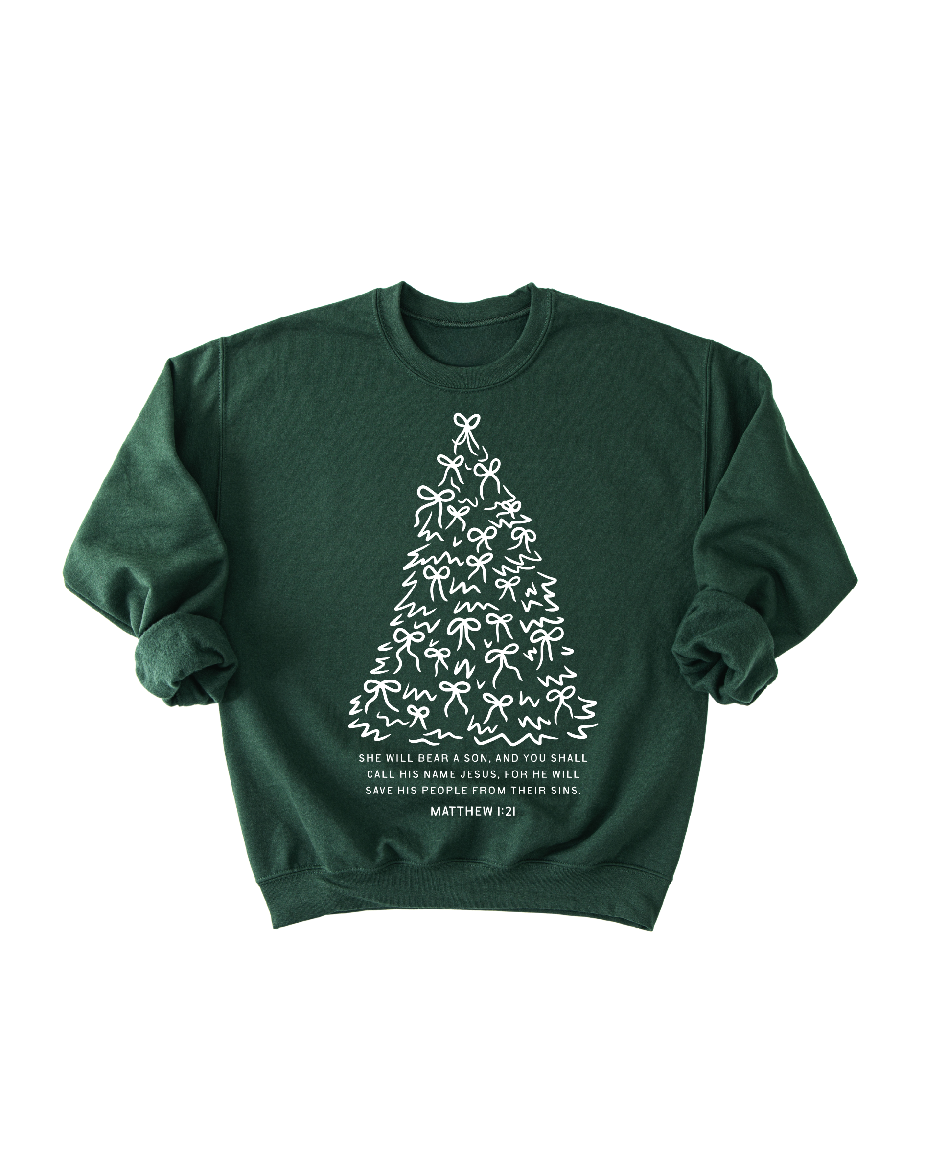 The Angel's Message Sweatshirt Matthew 1:21 SBG Co.