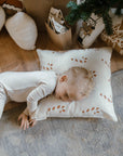 Candy Cane Canvas Pillow Cover | Christmas Holiday Decor