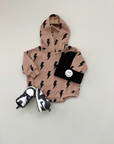 Hooded Bubble Romper  | Mocha Bolts