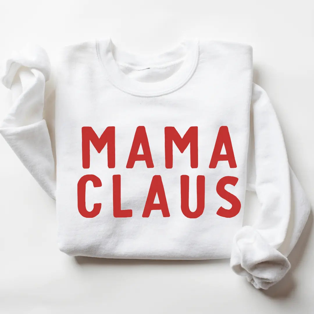 Mama Claus Sweatshirt Saved by Grace Co.