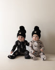 PRE- ORDER ships October 9th |Bamboo Zip Pajamas | Midnight Skelly forever french baby