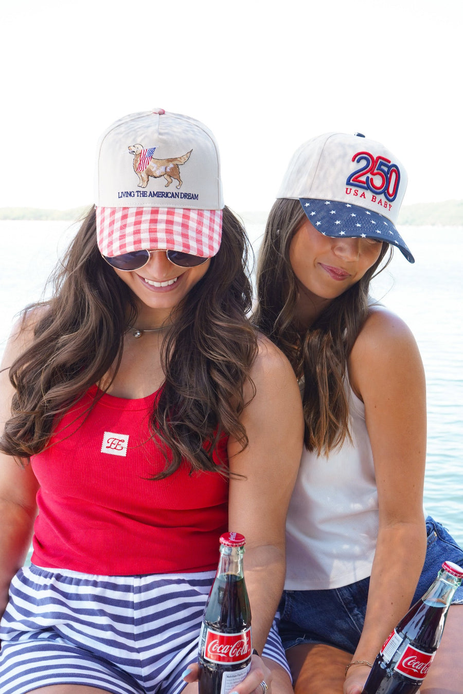 Living The American Dream - Red Gingham Hat KenzKustomz