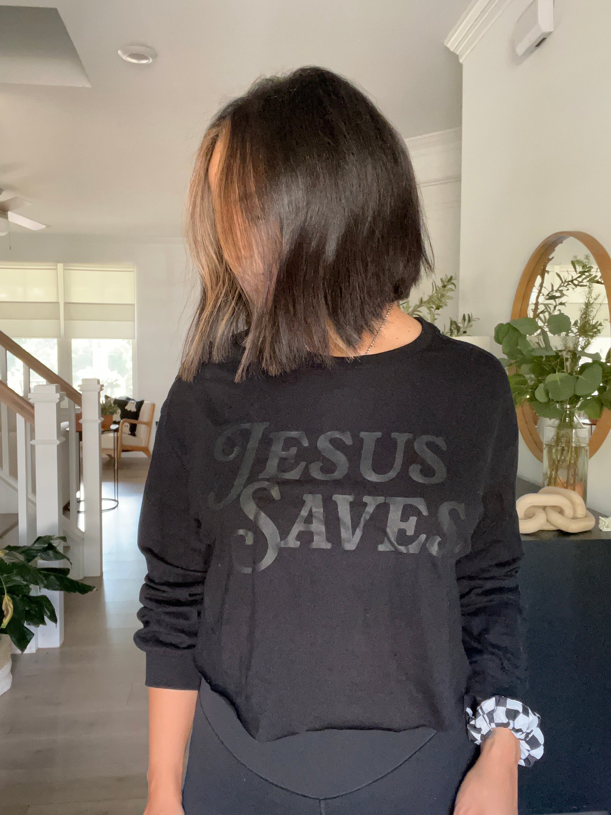 Jesus Saves Monochromatic Tee