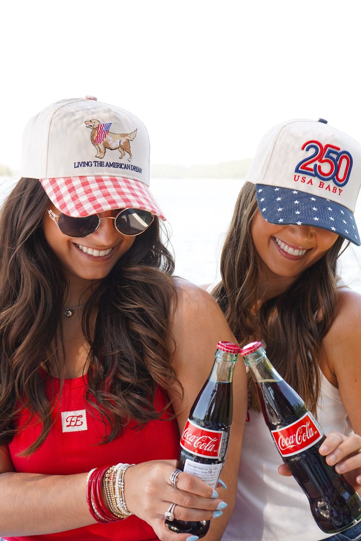 Living The American Dream - Red Gingham Hat KenzKustomz