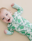 Bamboo Zip Romper | Lucky Shamrock