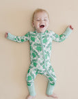 Bamboo Zip Romper | Lucky Shamrock
