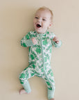 Bamboo Zip Romper | Lucky Shamrock