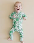 Bamboo Zip Romper | Lucky Shamrock