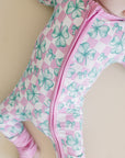 Bamboo Zip Romper | Shamrock & Bows