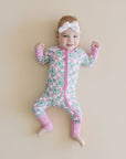 Bamboo Zip Romper | Shamrock & Bows