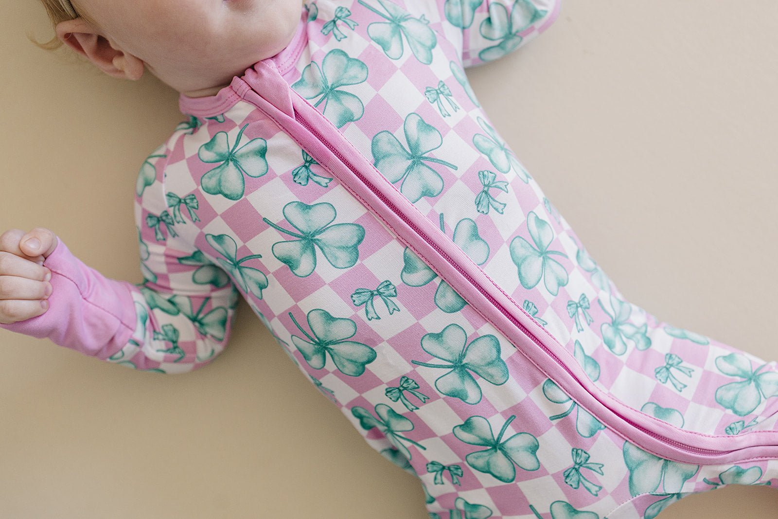 Bamboo Zip Romper | Shamrock &amp; Bows