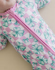 Bamboo Zip Romper | Shamrock & Bows
