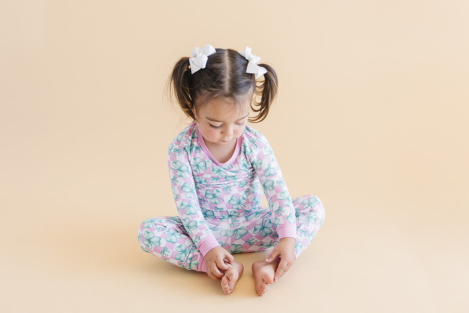 Bamboo Two Piece Set | Shamrock &amp; Bows