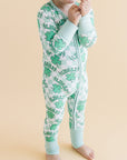 Bamboo Zip Romper | Lucky Shamrock