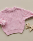 Chunky Knit Sweater | Pink