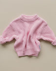 Chunky Knit Sweater | Pink