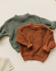 Chunky Knit Sweater | Green
