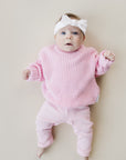 Chunky Knit Sweater | Pink