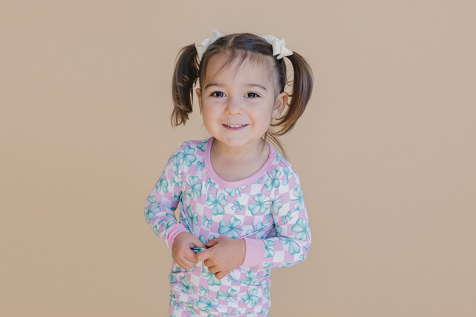 Bamboo Two Piece Set | Shamrock &amp; Bows