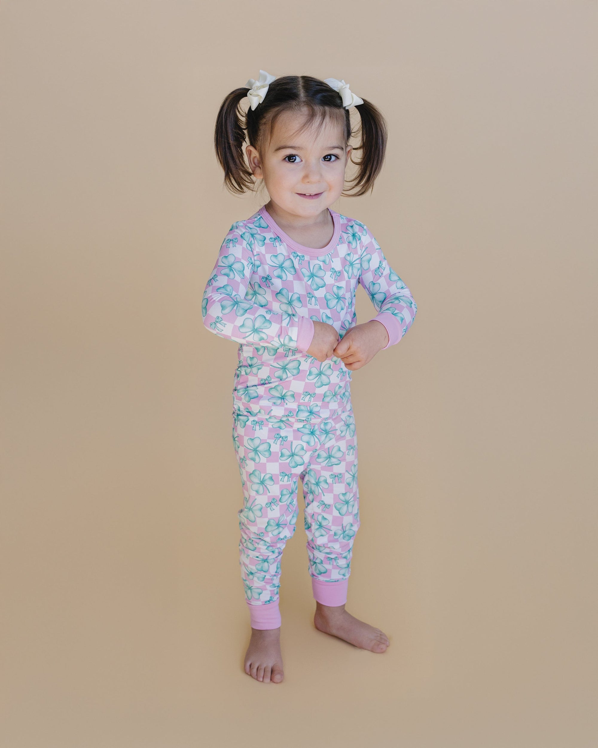 Bamboo Two Piece Set | Shamrock &amp; Bows