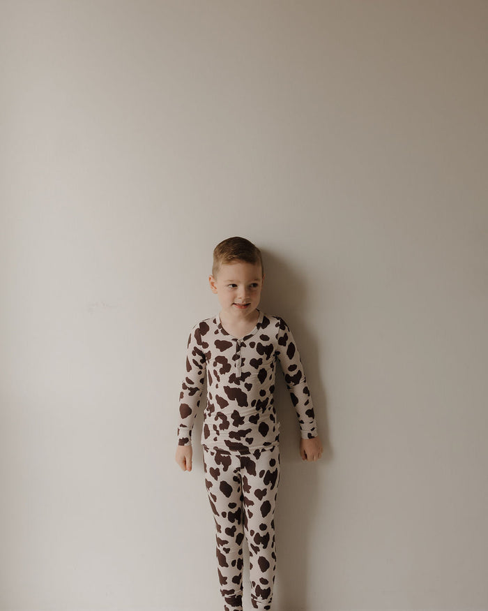 Bamboo Two Piece Pajamas | Moo! forever french baby