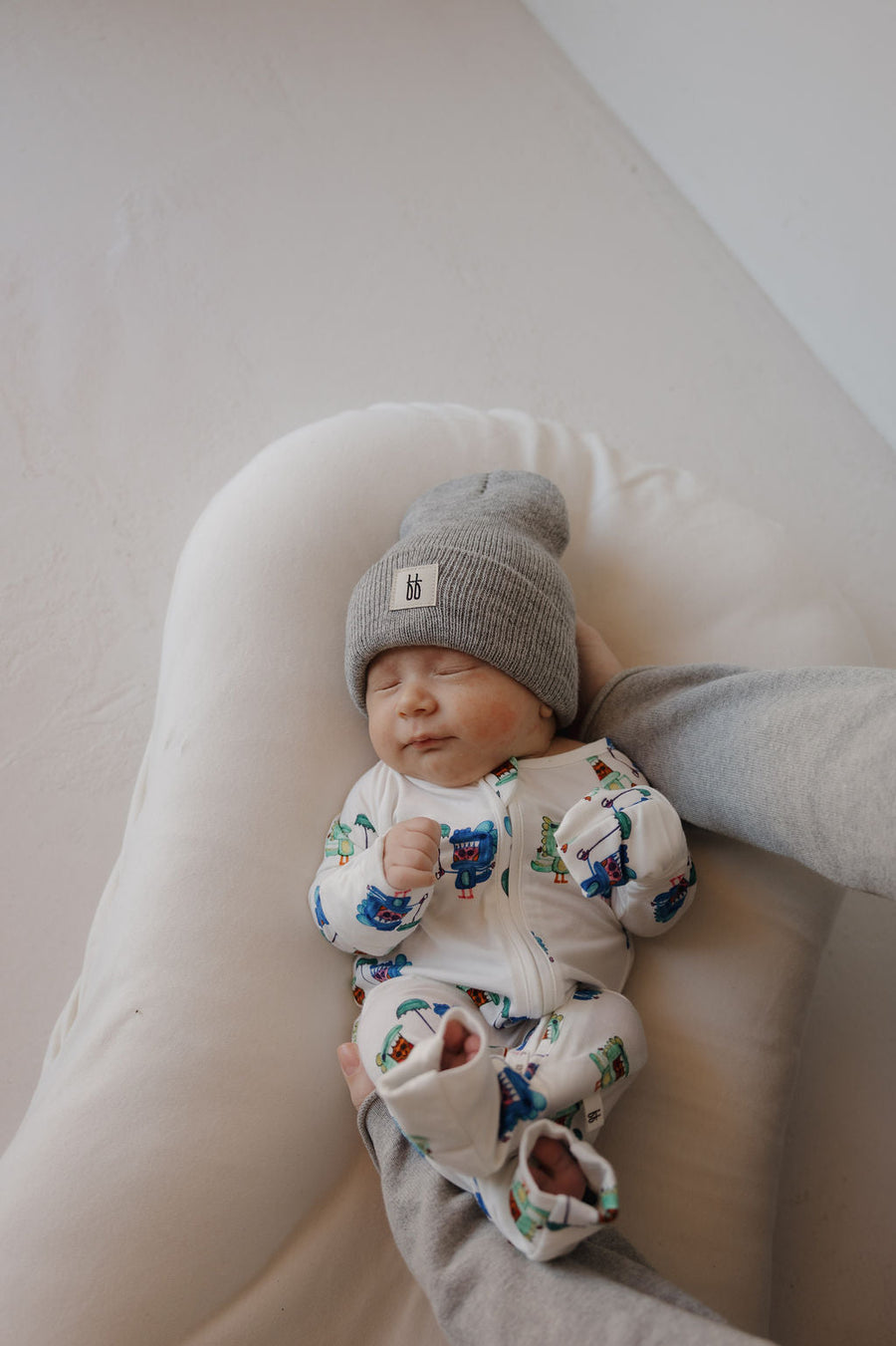 Bamboo Zip Pajamas | Charli's Monsters forever french baby