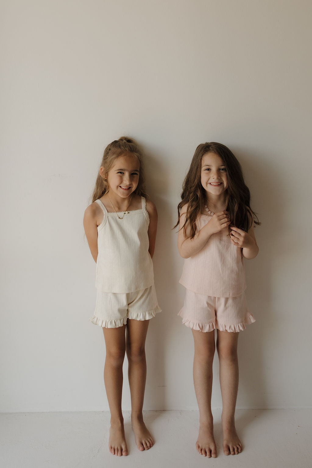 Girl's Ruffle Short Set | Swan forever french baby
