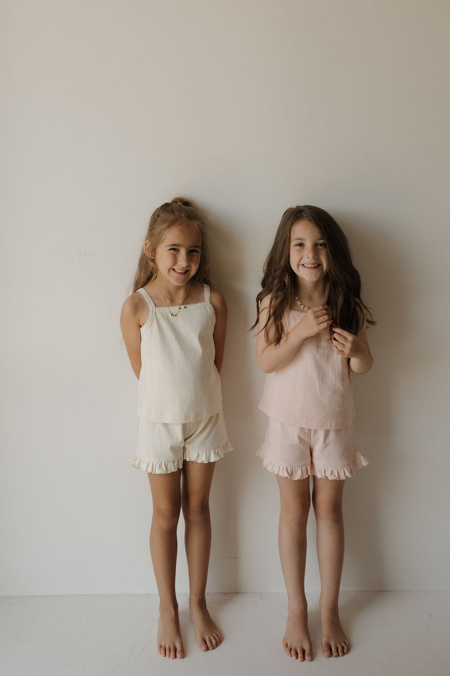 Girl's Ruffle Short Set | Swan forever french baby