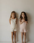 Girl's Ruffle Short Set | Swan forever french baby