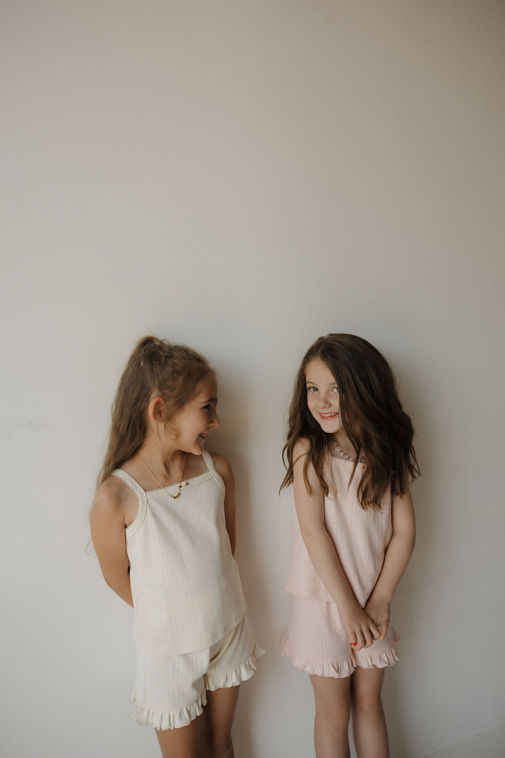 Girl's Ruffle Short Set | Swan forever french baby