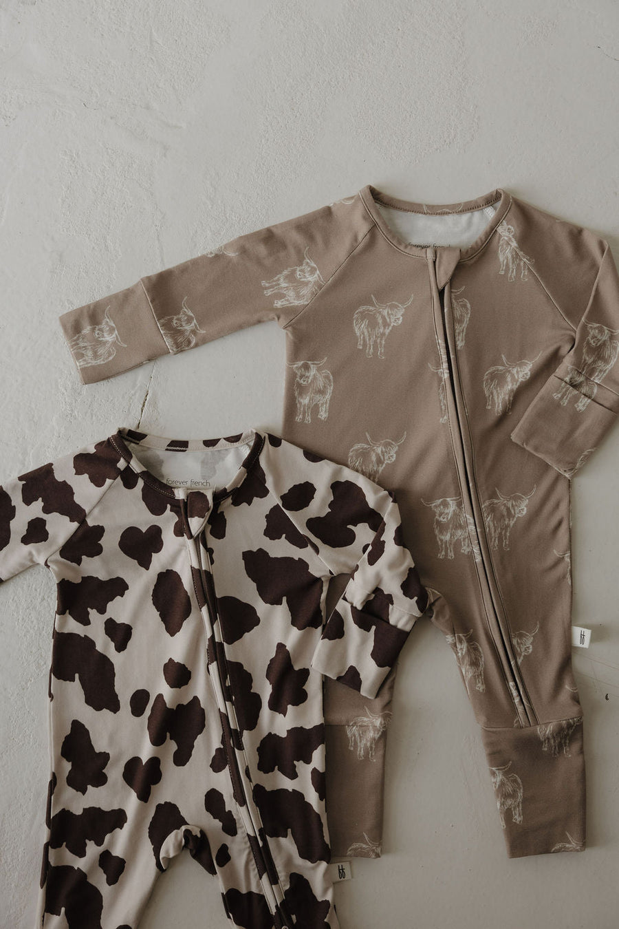 Bamboo Zip Pajamas | Moo! forever french baby