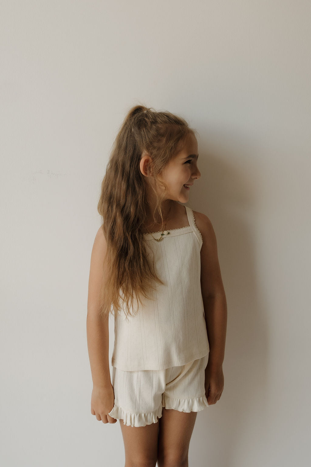 Girl's Ruffle Short Set | Swan forever french baby