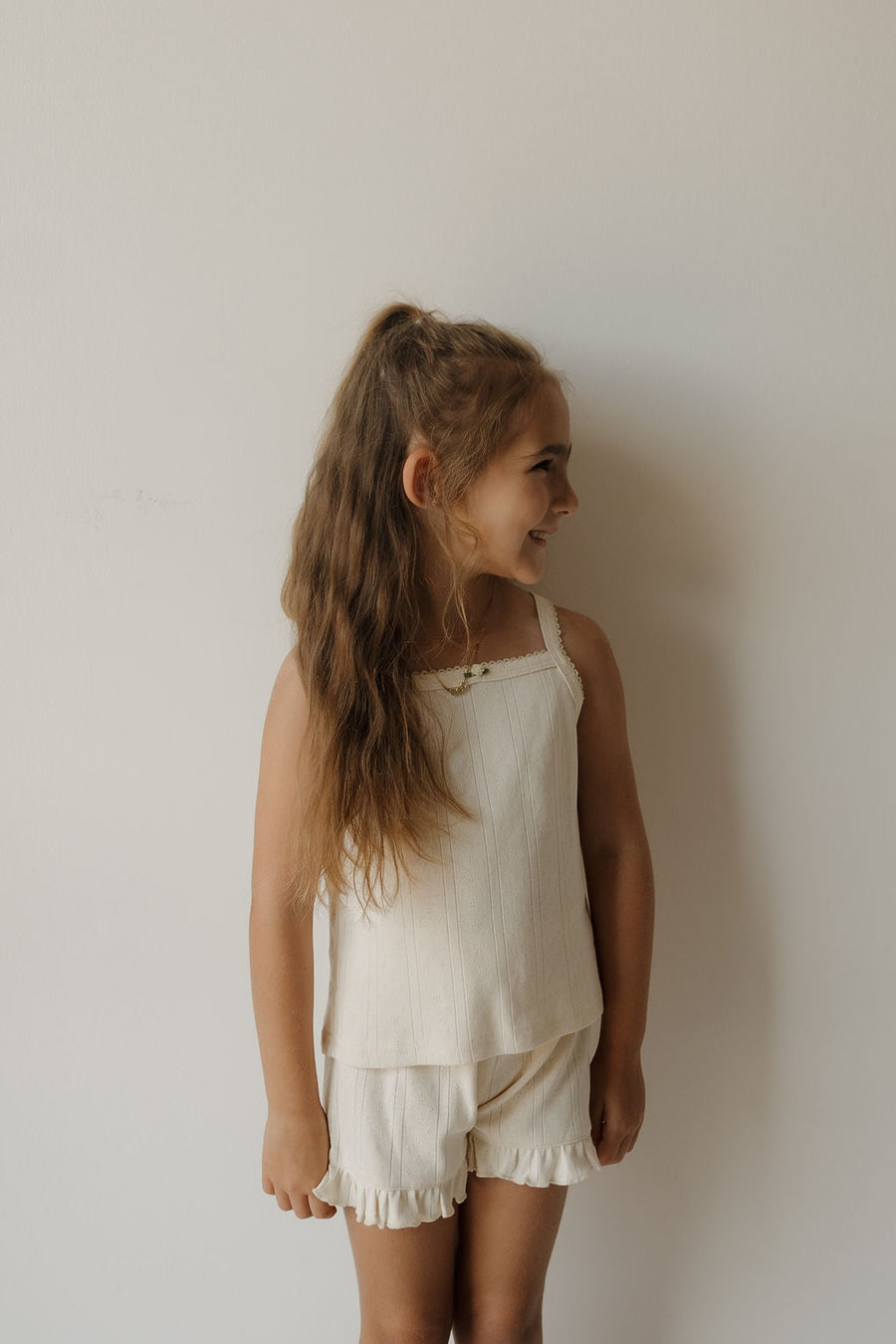 Girl's Ruffle Short Set | Swan forever french baby