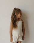 Girl's Ruffle Short Set | Swan forever french baby