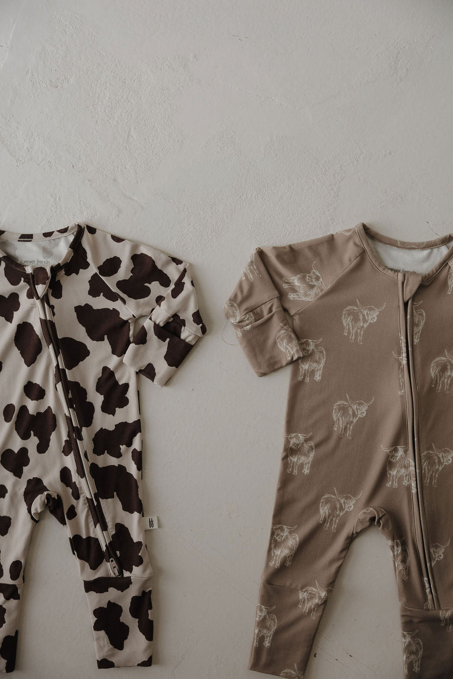 Bamboo Zip Pajamas | Moo! forever french baby