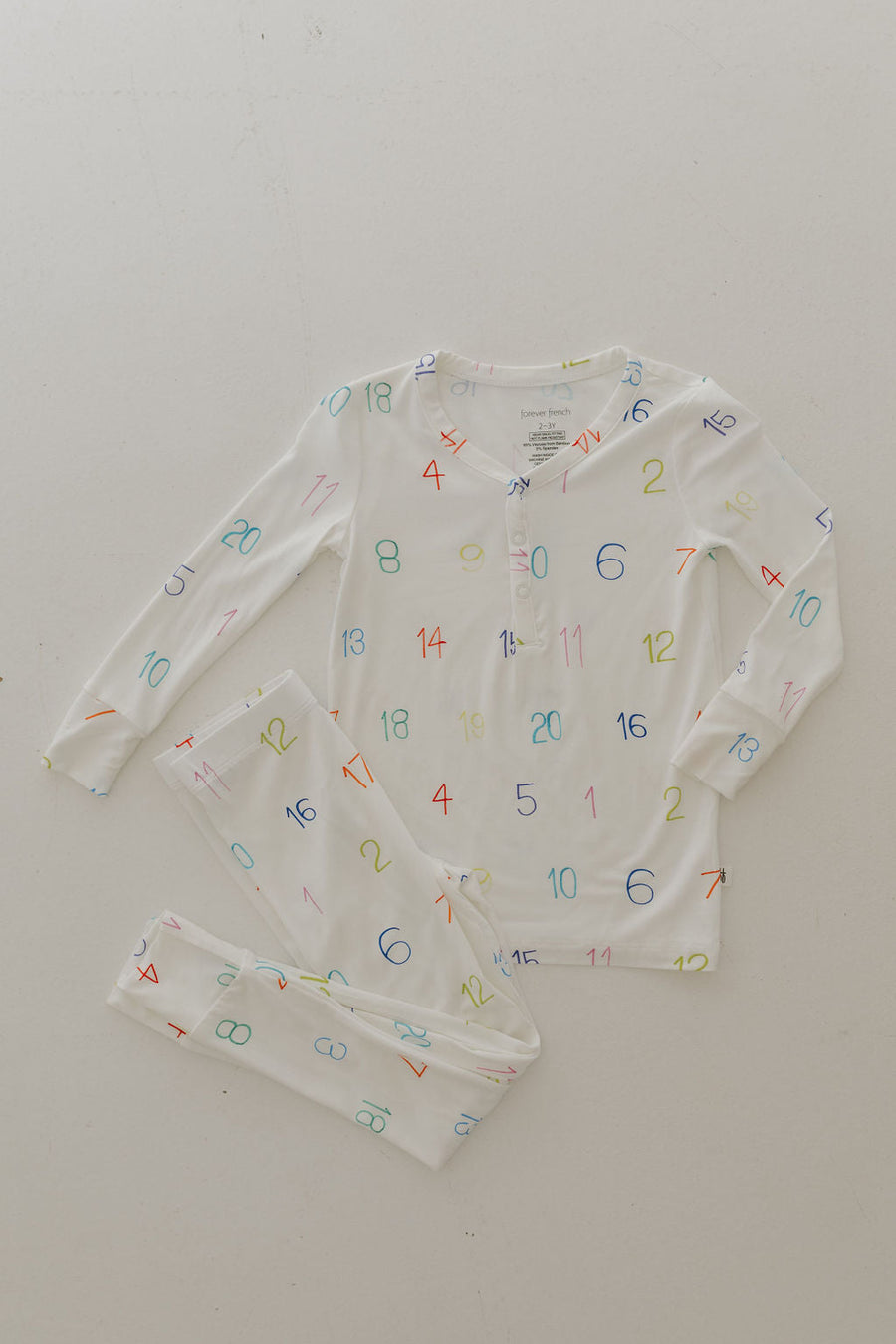 Bamboo Two Piece Pajamas | Autism Awareness | Charli Counts forever french baby