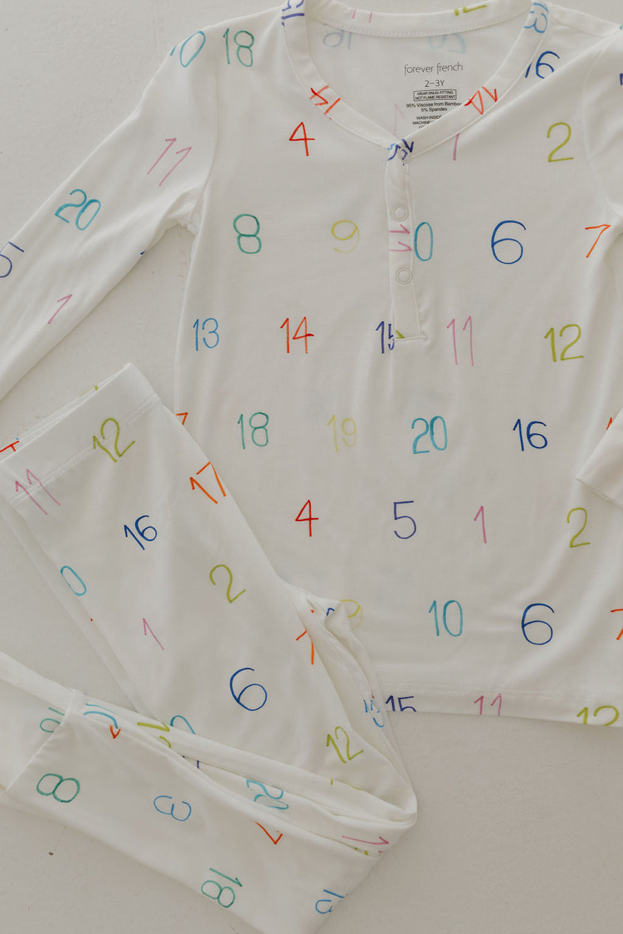 Bamboo Two Piece Pajamas | Autism Awareness | Charli Counts forever french baby