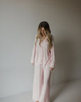 Women's Bamboo Button Up Lounge Set | Giselle forever french baby