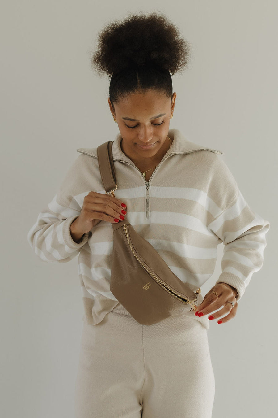 ff Belt Bag | Taupe forever french baby