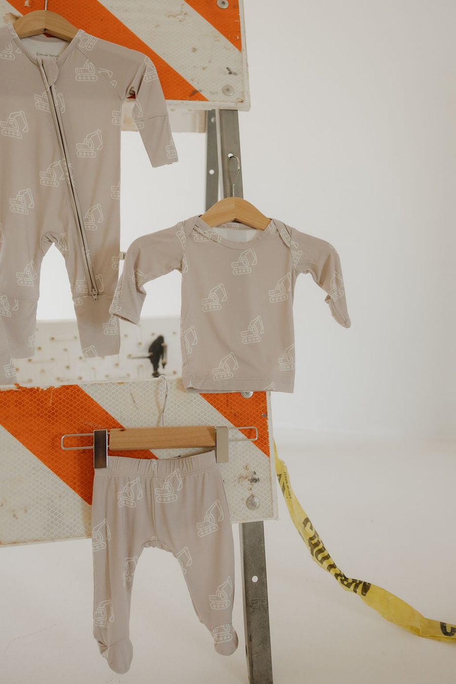 Sleepy Time Set | Excavator forever french baby