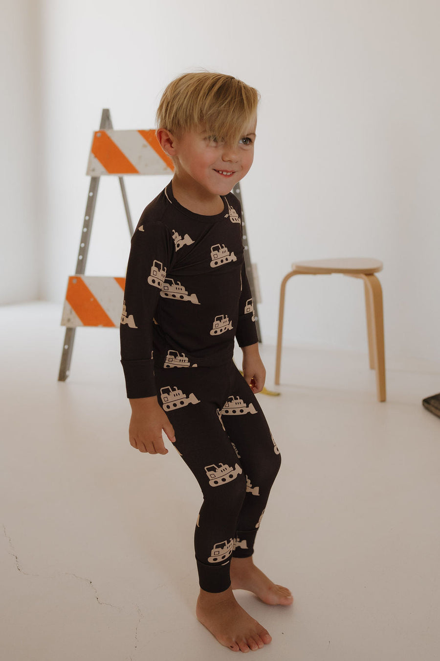 Child Sleepy Time Set | Bulldozer forever french baby